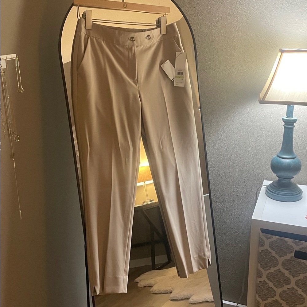 Calvin Klein Cream Women's Pants Size Small